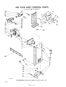 04 - Air Flow And Control parts for Whirlpool Refrigerator EED191VKWR0 / from AppliancePartsPros.com