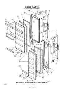 08 - Door parts for Whirlpool Refrigerator EED191VKWR0 / from AppliancePartsPros.com