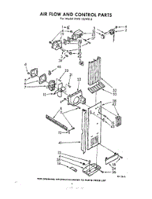 04 - Air Flow And Control parts for Whirlpool Refrigerator EWD15JWR3 / from AppliancePartsPros.com