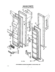 08 - Door parts for Whirlpool Refrigerator EWD15JWR3 / from AppliancePartsPros.com