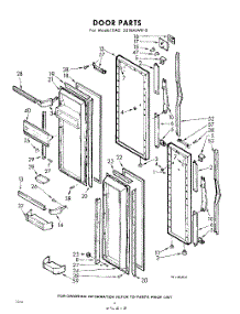 08 - Door parts for Whirlpool Refrigerator EAD221XMWR0 / from AppliancePartsPros.com