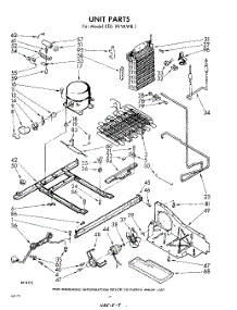 10 - Unit parts for Whirlpool Refrigerator EED191VKWR1 / from AppliancePartsPros.com
