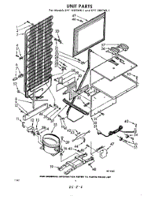 06 - Unit parts for Whirlpool Freezer EYT12DTWR1 / from AppliancePartsPros.com