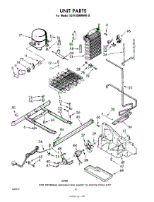 10 - Unit parts for Whirlpool Refrigerator EED192MMWR0 / from AppliancePartsPros.com