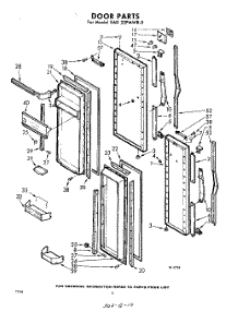 08 - Door parts for Whirlpool Refrigerator EAD22PMWR0 / from AppliancePartsPros.com