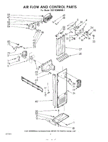 04 - Air Flow And Control parts for Whirlpool Refrigerator EED192MMWR1 / from AppliancePartsPros.com
