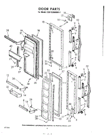 08 - Door parts for Whirlpool Refrigerator EED192MMWR1 / from AppliancePartsPros.com