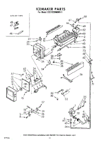 12 - Ice Maker parts for Whirlpool Refrigerator EED192MMWR1 / from AppliancePartsPros.com