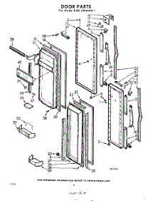 08 - Door parts for Whirlpool Refrigerator EAD22PMWR1 / from AppliancePartsPros.com