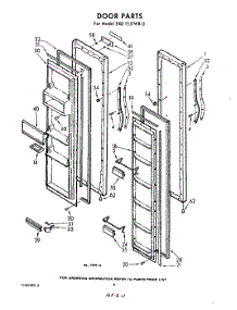 08 - Door parts for Whirlpool Refrigerator EXD15JTWR0 / from AppliancePartsPros.com