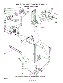 04 - Air Flow And Control parts for Whirlpool Refrigerator EED192PKWR0 / from AppliancePartsPros.com