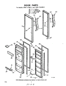 08 - Door parts for Whirlpool Refrigerator EWD17JMWR2 / from AppliancePartsPros.com