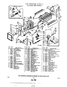 12 - Ice Maker parts for Whirlpool Refrigerator EXD19NMW0 / from AppliancePartsPros.com