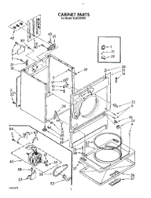 02 - Section parts for Whirlpool Dryer EL6050VL0 / from AppliancePartsPros.com
