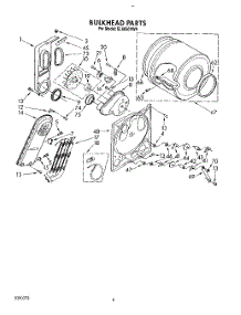 04 - Section parts for Whirlpool Dryer EL6050VL0 / from AppliancePartsPros.com
