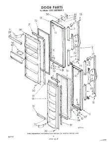 08 - Door parts for Whirlpool Refrigerator EED192PKWR1 / from AppliancePartsPros.com