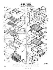 06 - Liner parts for Whirlpool Refrigerator EAD22XMWR0 / from AppliancePartsPros.com