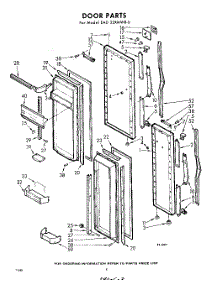 08 - Door parts for Whirlpool Refrigerator EAD22XMWR0 / from AppliancePartsPros.com