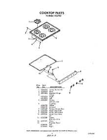 03 - Cooktop parts for Whirlpool Range F4307W2 / from AppliancePartsPros.com