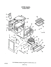 06 - Oven parts for Whirlpool Range F4307W2 / from AppliancePartsPros.com