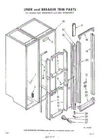 04 - Liner And Breaker Trim parts for Whirlpool Refrigerator EAD251MMWR0 / from AppliancePartsPros.com