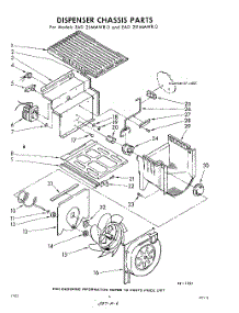 06 - Dispenser Chassis parts for Whirlpool Refrigerator EAD251MMWR0 / from AppliancePartsPros.com