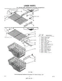 12 - Liner parts for Whirlpool Refrigerator EAD251MMWR0 / from AppliancePartsPros.com