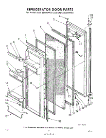 17 - Refrigerator Door parts for Whirlpool Refrigerator EAD251MMWR0 / from AppliancePartsPros.com
