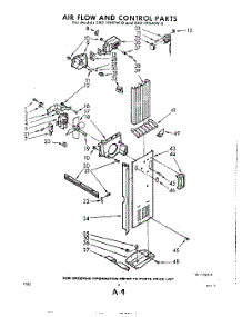 04 - Air Flow And Control parts for Whirlpool Refrigerator EXD19NMWR0 / from AppliancePartsPros.com