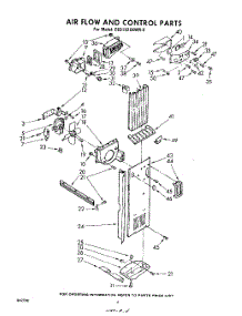04 - Air Flow And Control parts for Whirlpool Refrigerator EED192SKWR0 / from AppliancePartsPros.com