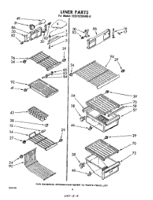05 - Section parts for Whirlpool Refrigerator EED192SKWR0 / from AppliancePartsPros.com