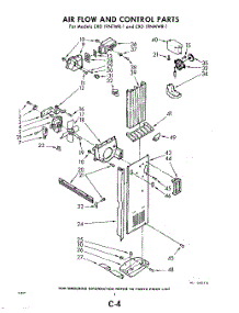 04 - Air Flow And Control parts for Whirlpool Refrigerator EXD19NMWR1 / from AppliancePartsPros.com