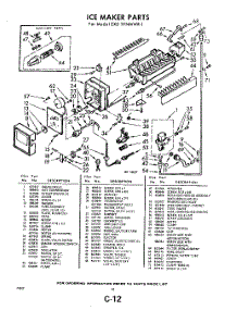 12 - Ice Maker parts for Whirlpool Refrigerator EXD19NMWR1 / from AppliancePartsPros.com