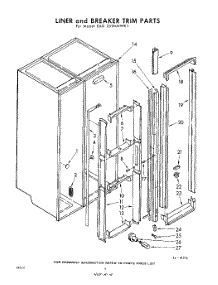 04 - Liner And Breaker Trim parts for Whirlpool Refrigerator EAD251MMWR1 / from AppliancePartsPros.com