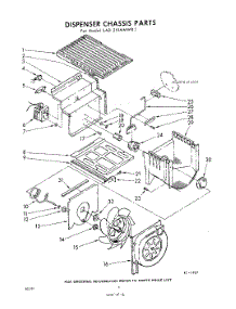 06 - Dispenser Chassis parts for Whirlpool Refrigerator EAD251MMWR1 / from AppliancePartsPros.com