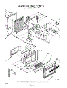 08 - Dispenser Front parts for Whirlpool Refrigerator EAD251MMWR1 / from AppliancePartsPros.com