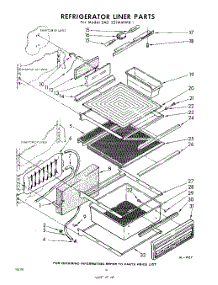 10 - Refrigerator Liner parts for Whirlpool Refrigerator EAD251MMWR1 / from AppliancePartsPros.com