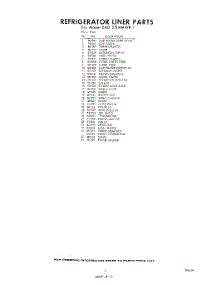 11 - Section parts for Whirlpool Refrigerator EAD251MMWR1 / from AppliancePartsPros.com