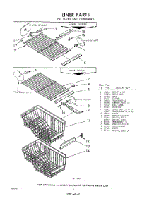 12 - Liner parts for Whirlpool Refrigerator EAD251MMWR1 / from AppliancePartsPros.com