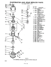04 - Evaporator And Gear Reducer parts for Whirlpool CETH6AE1 / from AppliancePartsPros.com