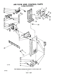 04 - Airflow And Control parts for Whirlpool Refrigerator EED193EKWR0 / from AppliancePartsPros.com
