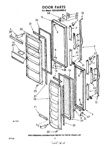 08 - Door parts for Whirlpool Refrigerator EED193EKWR0 / from AppliancePartsPros.com