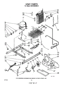 10 - Unit parts for Whirlpool Refrigerator EED193EKWR0 / from AppliancePartsPros.com