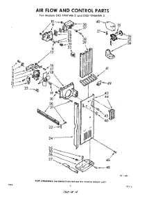 04 - Air Flow And Control parts for Whirlpool Refrigerator EXD19NMWR3 / from AppliancePartsPros.com