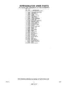 11 - Section parts for Whirlpool Refrigerator EAD25MMWR0 / from AppliancePartsPros.com