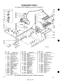 14 - Ice Maker parts for Whirlpool Refrigerator EAD25MMWR0 / from AppliancePartsPros.com