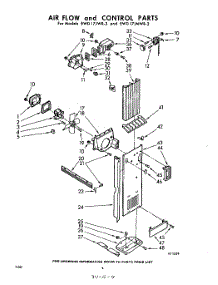 04 - Air Flow And Control parts for Whirlpool Refrigerator EWD17JWR2 / from AppliancePartsPros.com