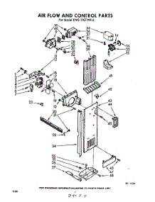 04 - Air Flow And Control parts for Whirlpool Refrigerator EWD19GTWR0 / from AppliancePartsPros.com