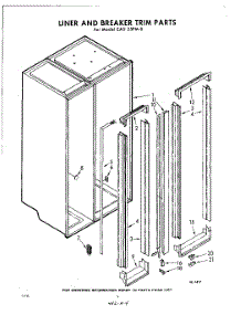 04 - Liner And Breaker Trim parts for Whirlpool Refrigerator EAD25PM0 / from AppliancePartsPros.com