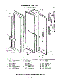 09 - Freezer Door parts for Whirlpool Refrigerator EAD25PM0 / from AppliancePartsPros.com
